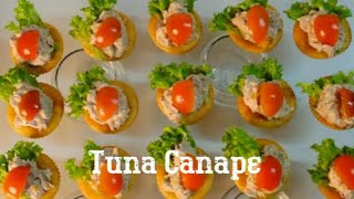 PERFECT‼️How to Make Tuna Canapé  Cocktail Food Ideas  Party Finger Food Ideas Finger Food Recipe [upl. by Nnaxor]