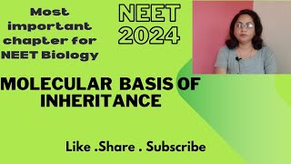 Molecular basis of InheritanceClass 12th Biology for NEET Exam kutaj classes [upl. by Melania]