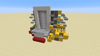 3x6 Piston Door No slime or honey blocks Explanation [upl. by Ahsenac]