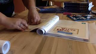 Covering Books With Contact Paper The Easy Way [upl. by Nnyla753]