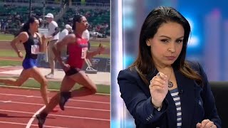 Rita Panahi reacts to trans runner being booed after crossing finish line [upl. by Wons618]