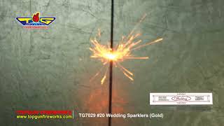 TG7029 20 WEDDING SPARKLERS GOLD [upl. by Aluap255]