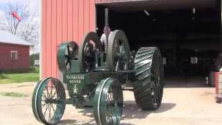 Hand Starting 1913 Fairbanks Morse Tractor 25 HP [upl. by Witherspoon]