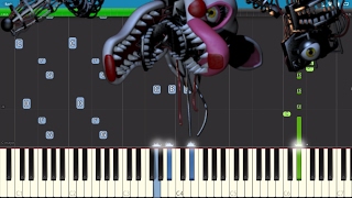 Five Nights At Freddys 4 Song  I Got No Time  Piano Tutorial  The Living Tombstone [upl. by Jsandye]