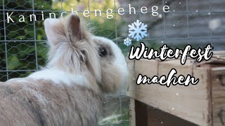 Kaninchengehege winterfest machen ❄️☃️ KaninchenMöhrchen [upl. by Hanus]