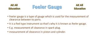 Feeler gauge full detail in hindi [upl. by Pet]