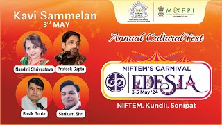 Watch LIVE NIFTEM’s annual fest ‘EDESIA’ [upl. by Kinghorn]