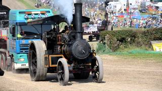 Great Dorset Steam Fair 2011  Collossus Pulls Railway Locomotive  Low Loader [upl. by Richela]