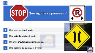 Examen théorique saaq Québec 2023  permis de conduire Sécurité routière canada test Quebec [upl. by Raffaj]