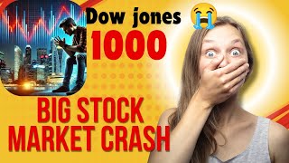 big stock market crash 😦 crash in stock market Stock market girna hua start Market gir skta hai [upl. by Orlina]