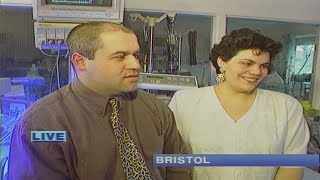 IDENTICAL QUADRUPLETS  Aversa Quadruplets interview on GMTV in 1996 [upl. by Jarl276]