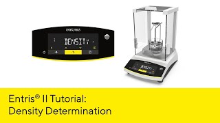 Entris® II Essential Line Lab Balance Density Determination [upl. by Lira]