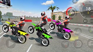 Extreme Motorbikes stunts Motor Racing Bike  Motocross Best Bike Game Android IOS Gameplay [upl. by Nabru]