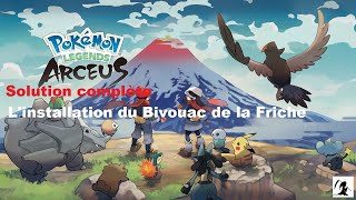 Legendes Pokémon Arceus  Linstallation du Bivouac de la Friche [upl. by Atikel]