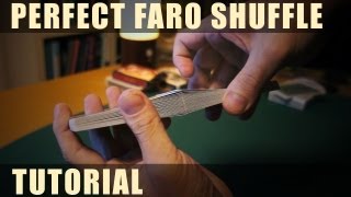 ファロー・シャッフルのやり方解説 Tutorial of Perfect Faro Shuffle [upl. by Alveta]