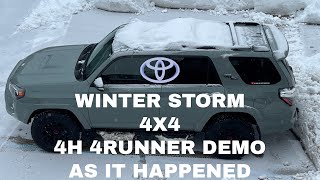 TRD ORP 4Runner in A Snow Storm 4X4 Demo automobile automotive auto trending vehicle winter [upl. by Swainson378]