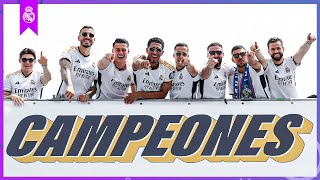 INSIDE  Real Madrids LaLiga title celebrations  Bus Cibeles amp more [upl. by Adnaw]