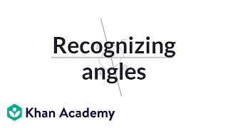 Recognizing angles  Geometry  4th grade  Khan Academy [upl. by Edmanda]