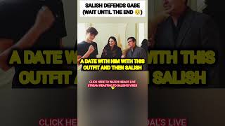 Salish Matter defends Gabe from her parents 😳🥺 nalish shorts trending funny trend cute fyp [upl. by Garnett]