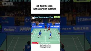 Kevin SanjayaMarcus Gideon INA Vs Yuta WatanabeEndo Watanabe  Badminton Asia Championship [upl. by Ykceb]