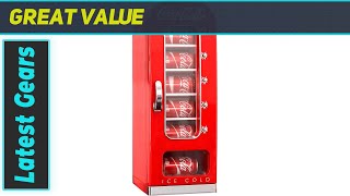 CocaCola Retro Vending Machine Style 10 Can Mini Fridge Review [upl. by Adnerb]