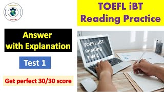 TOEFL Reading Practice  Answer with Explanation  Test 1 [upl. by Bertelli]