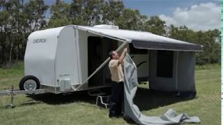 Aussie Traveller  AntiFlap Kit Curved Rafter and Sunburst Awning Setup [upl. by Past]