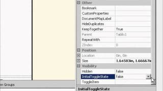 SSRS Tutorial 02 Part 44  Toggling Visibility [upl. by Selwin]