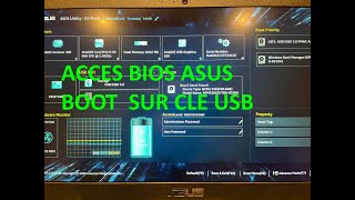 Accéder au bios et booter sur clé usb PC ASUS [upl. by Gerik]