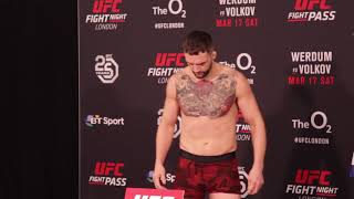 UFC London SBG Ireland Fighters Weigh In [upl. by Morville]