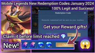 ⚡ MLBB Diamonds Codes January 21 2024  Mobile Legends Redeem Codes Today Claim it before limit ⚡ [upl. by Airol]