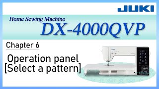 DX4000QVP Chapter6 Operation panel Select a pattern [upl. by Gross]