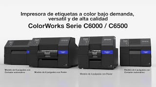 Colorworks Epson  C6000 C6500 Impresora de Etiquetas a color [upl. by Nyladgam]