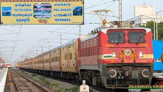 FIRST RUN OF PALARUVI EXP PALAKKAD TUTICORIN  பாலக்காடு தூத்துக்குடி  തൂത്തുക്കുടി പാലക്കാട് [upl. by Llehcear809]