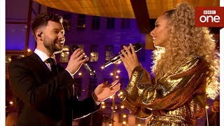 Calum Scott and Leona Lewis duet You Are The Reason live  The One Show  BBC One [upl. by Akerdna751]