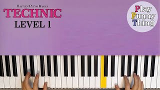 Warm up p2  Bastien Piano Basics Level 1  Technic [upl. by Adnorrehs402]