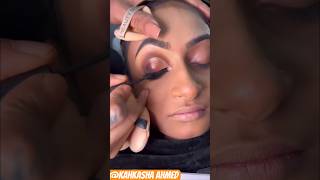 Brown shimmery eye makeup makeup shorts shortsvideo viral [upl. by Anala]