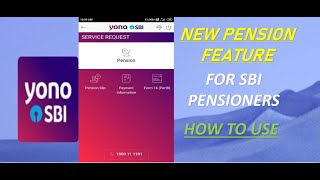 NEW PENSION FEATURE IN SBI YONO APP  HOW TO USE  HOW TO SEE PAY SLIPS  FULLY EXPAINED IN HINDI [upl. by Ahsiruam]