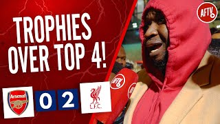 Arsenal 02 Liverpool  Trophies Over Top 4 Stricto [upl. by Grobe]