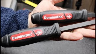 Rough Forging The Mayhew Dominator 17quot Straight PrybarScrewdriver compared to little brother [upl. by Hale]