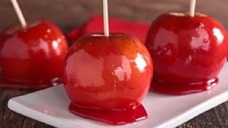 Manzanas acarameladas muy fácil de hacer con pocos ingredientes [upl. by Nashbar]