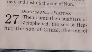 Numbers Ch27 DEATH OF MOSES FORTOLD📖Bible study join us Day6Challenge FaithStructure [upl. by Grenville128]