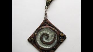 tutoriel pendentif spirale en relief [upl. by Anual52]