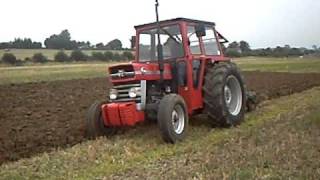 Massey Ferguson 135 ploughing [upl. by Aitselec12]