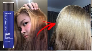 How to neutralize brassy hairs to beautiful ash blondeanil blue secrets [upl. by Weir]