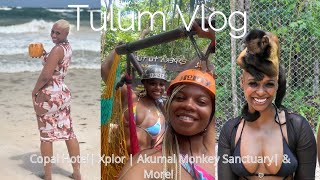 Tulum Vlog  Copal Tulum Hotel Xplor Akumal Monkey Sanctuary amp More [upl. by Marr315]