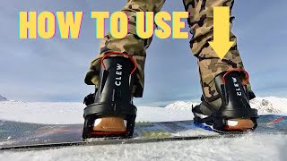 How to use CLEW snowboard bindings [upl. by Corsetti985]