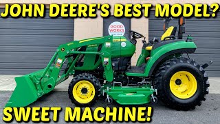 John Deere 2038r Tractor Overview 220r Loader AutoConnect 60quot Mower Covers The 2032r Too [upl. by Oniluap]