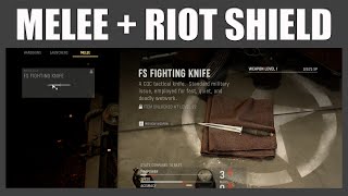 How To Equip A Melee Weapon Call Of Duty Vanguard  How To Use A Riot Shield And Knife Vanguard [upl. by Eveiveneg]