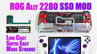 ROG Ally 2280 M2 SSD MOD Low Cost Super Easy Fast More Storage [upl. by Almita445]